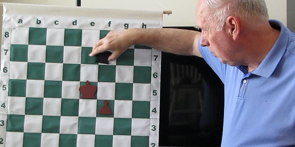 Jonathan Whitcomb instruction in a chess end game