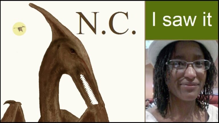 Youtube thumbnail of a video on pterodactyls in North Carolina